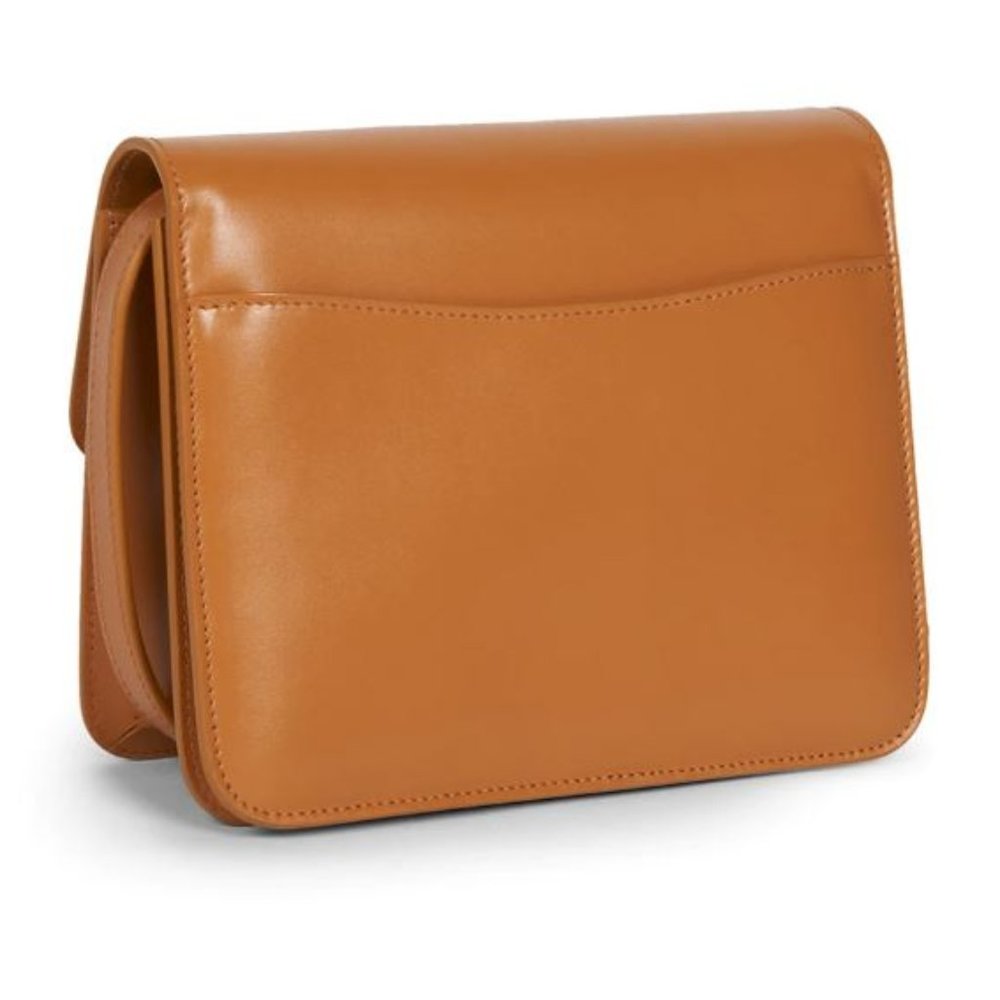 Chloé Kattie Leather Crossbody Clutch Bag Camel Brown - Picture 5 of 14